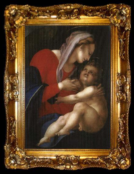 framed  Andrea del Sarto Our Lady of sub, ta009-2